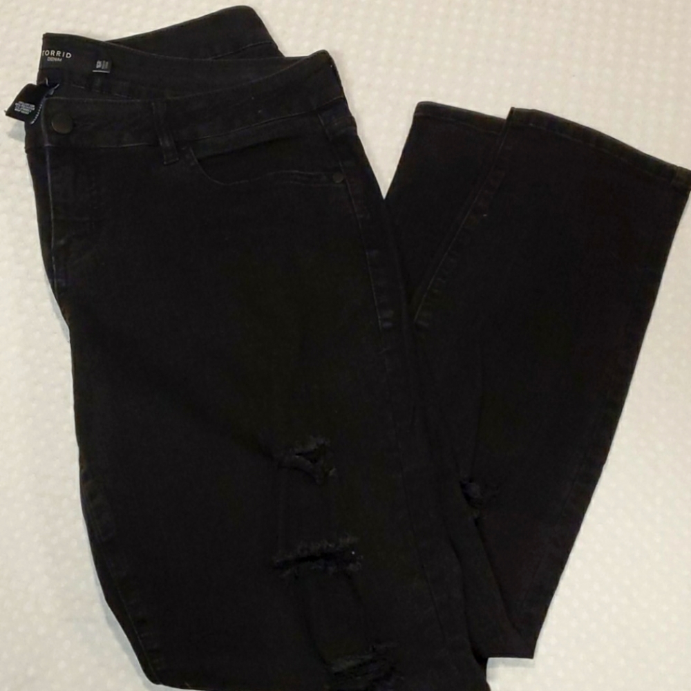 Torrid Denim 16R Black Stretch Jeans EUC